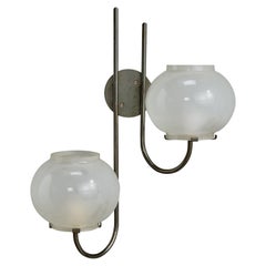 Tito Agnoli, Aplique, Metal, Vidrio, Italia, 1961