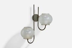 Tito Agnoli, Wall Light, Metal, Glass, Italy, 1961