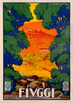 "Fiuggi - ENIT" Original Italian Vintage Travel Poster 1920s
