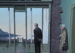 I souvenir della vita, pittura a olio surrealista di Tito Salomoni