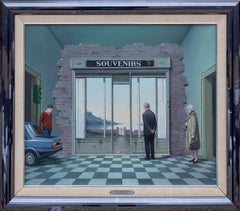 Souvenirs de la vie, peinture à l'huile surréaliste de Tito Salomoni