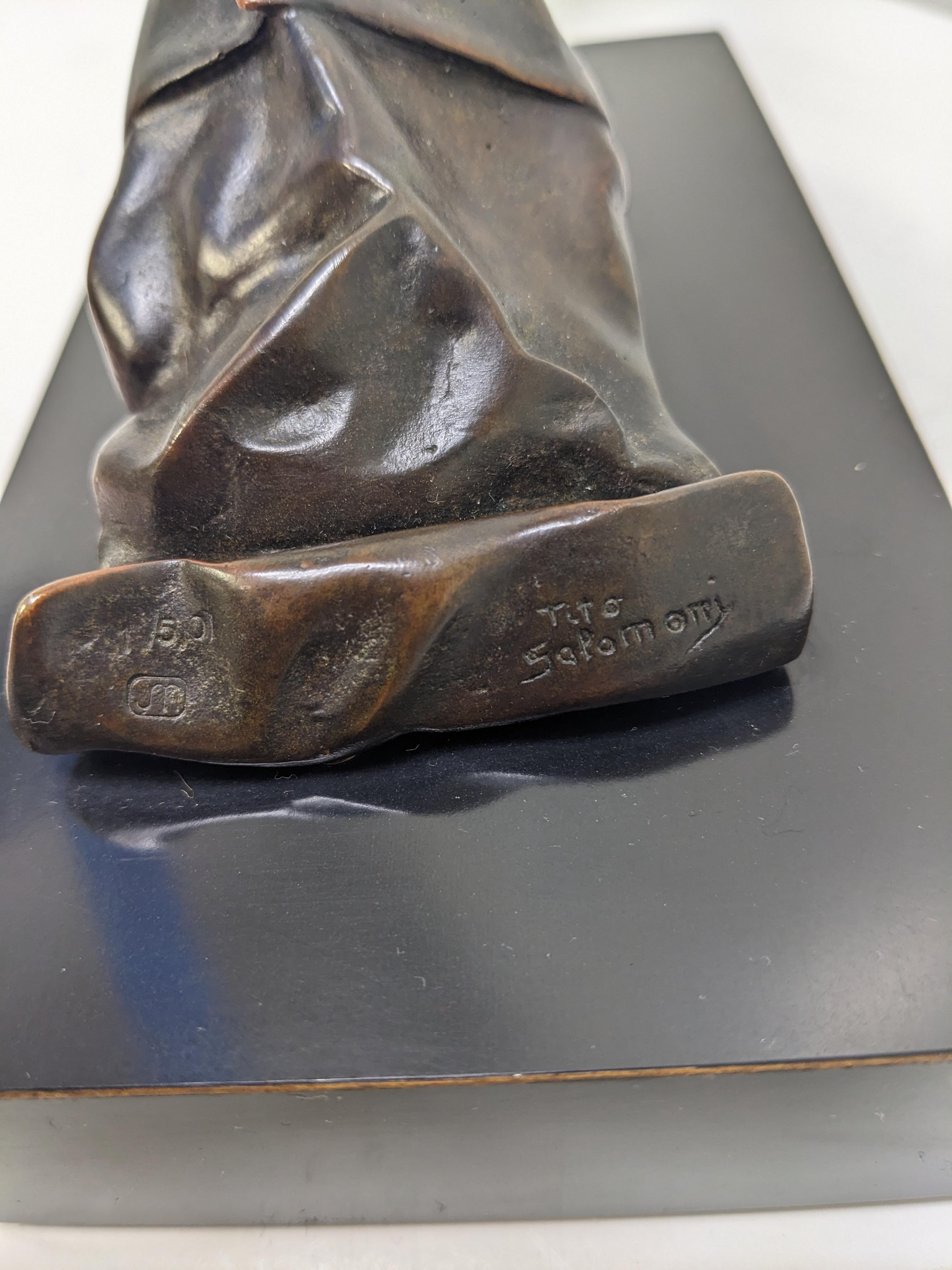 Tito Salomoni Signed Limited Edition Bronze Surrealist Sculpture For Sale 2