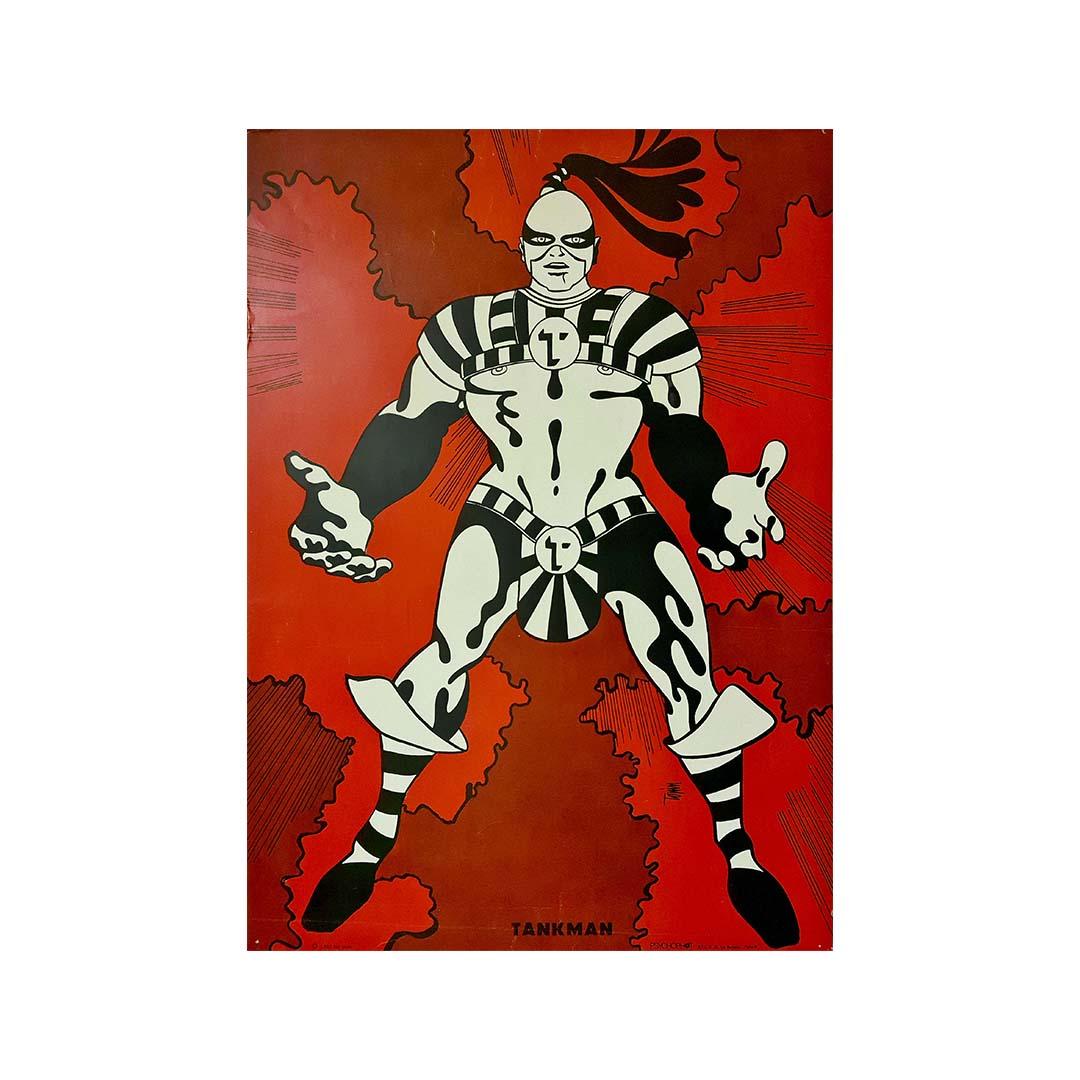 Affiche originale de Topin Tito, 1967, Tankman - Pop Art 