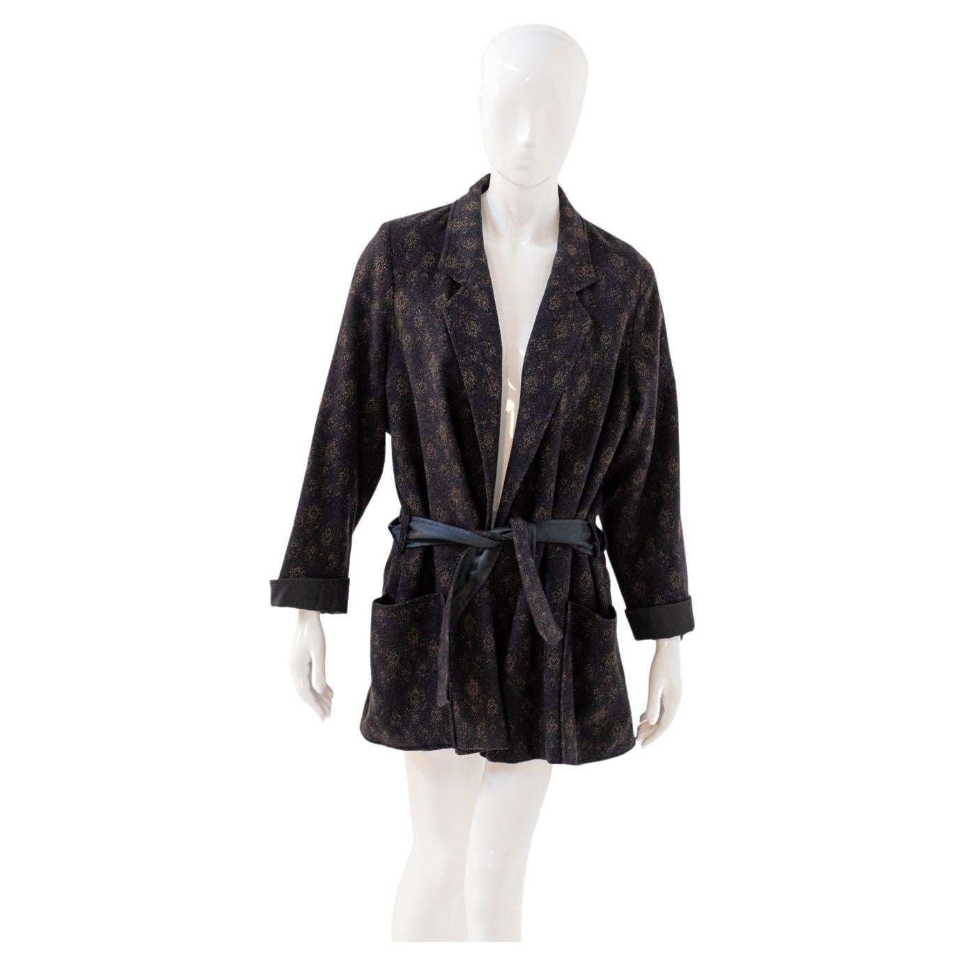 Titolo Cotton Dressing Gown with Belt