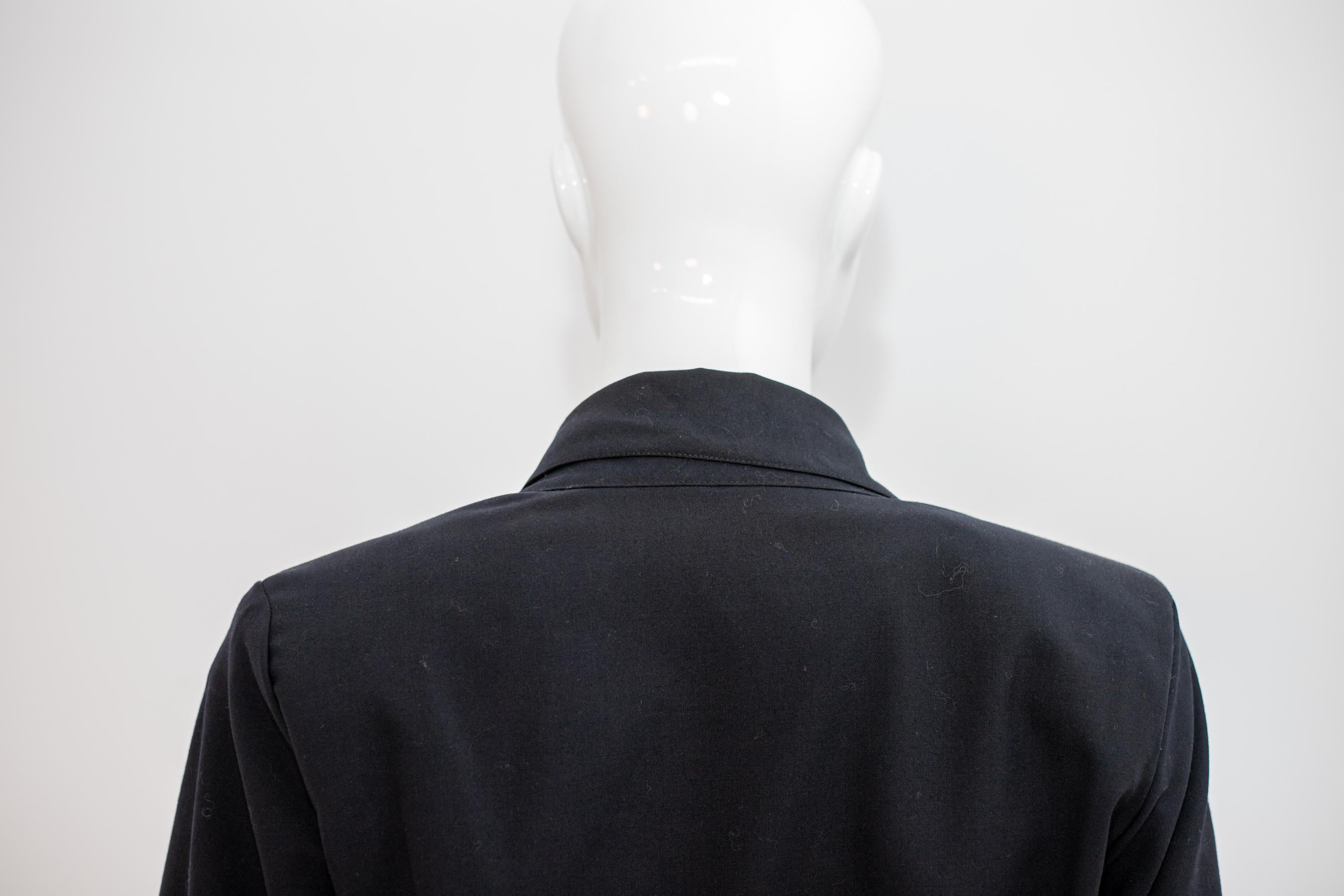 Trench-coat noir vintage Titolo avec ceinture Pour femmes en vente
