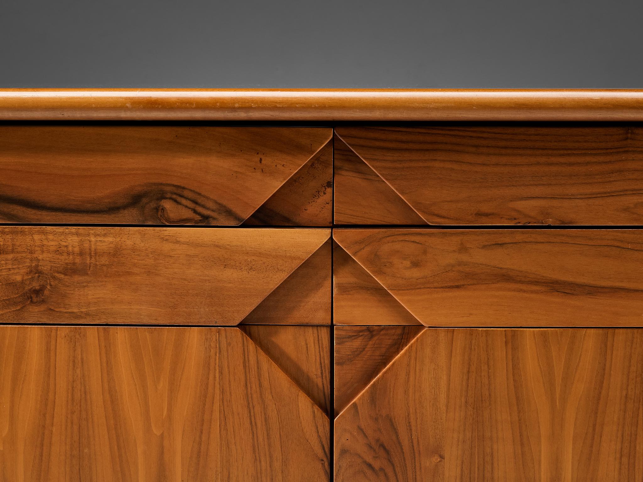 Post-Modern Tittina Ammannati & Vitelli Giampiero for Catalano Sideboard in Walnut  For Sale