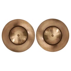 Coppia Titus - applique in ottone massiccio di Candas Design