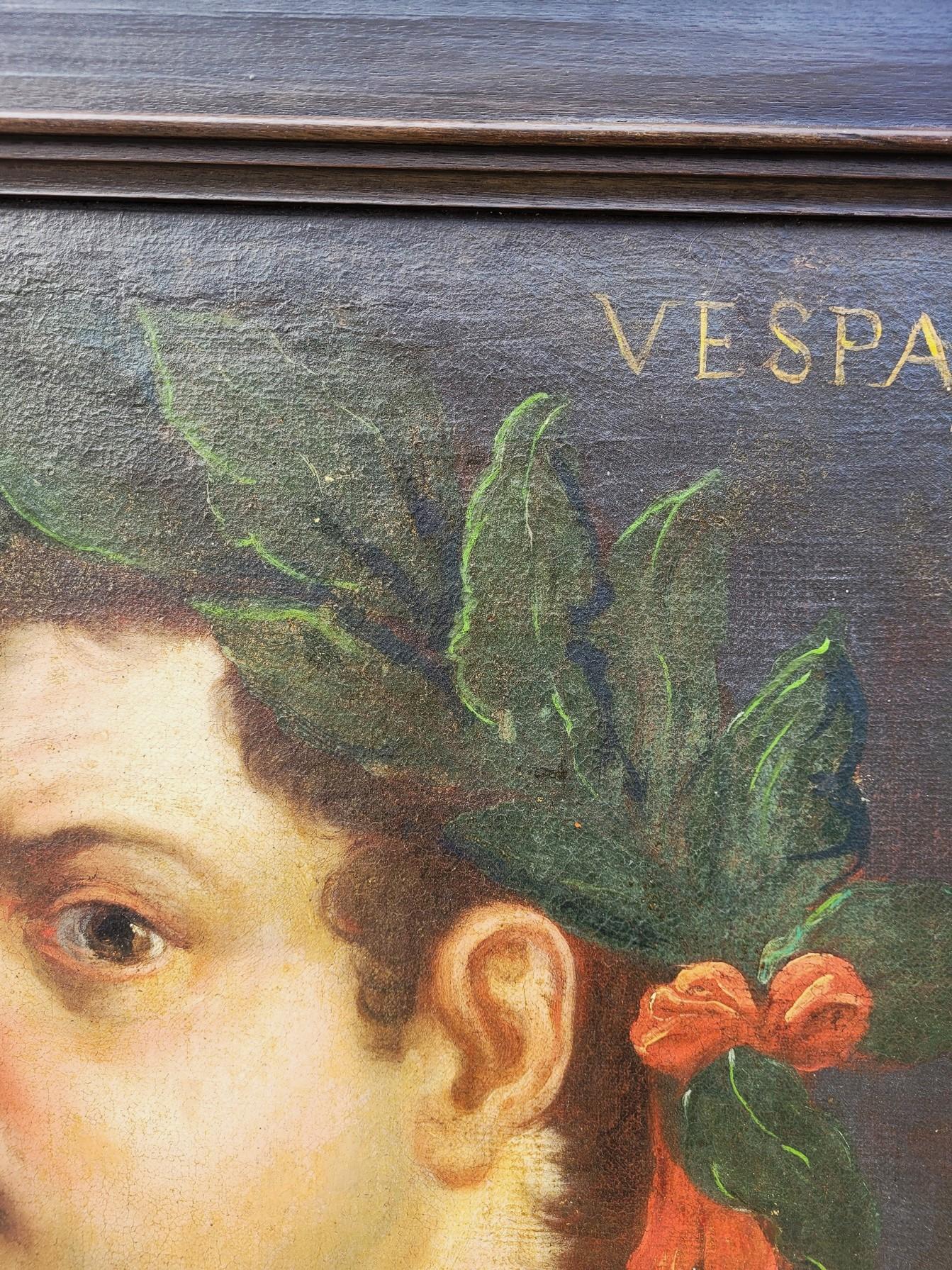 Titus Vespasian, Framed Portrait, 17th Century For Sale 3