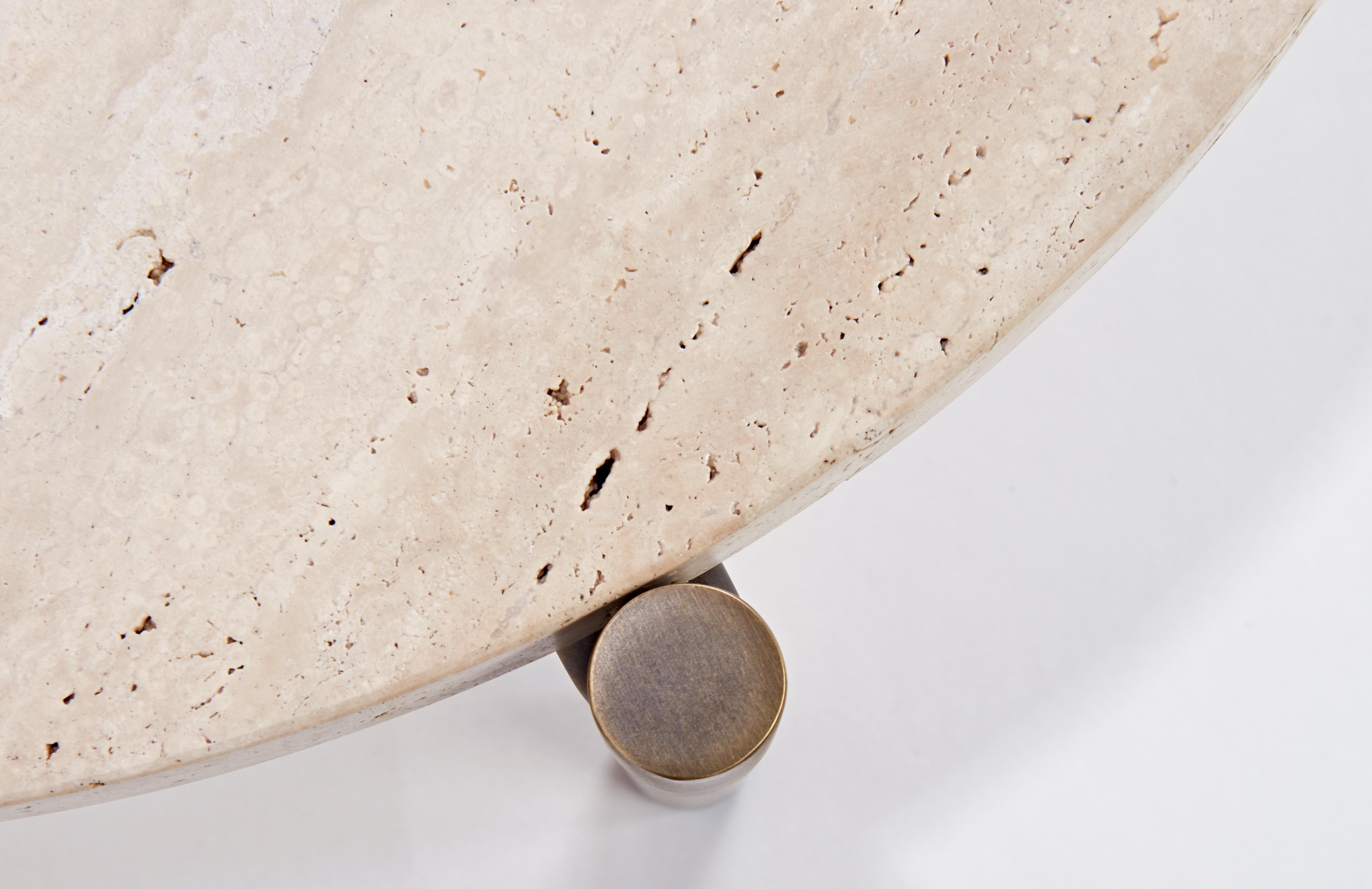 Moderne Table basse Tivoli ; 3 pieds ; 39 