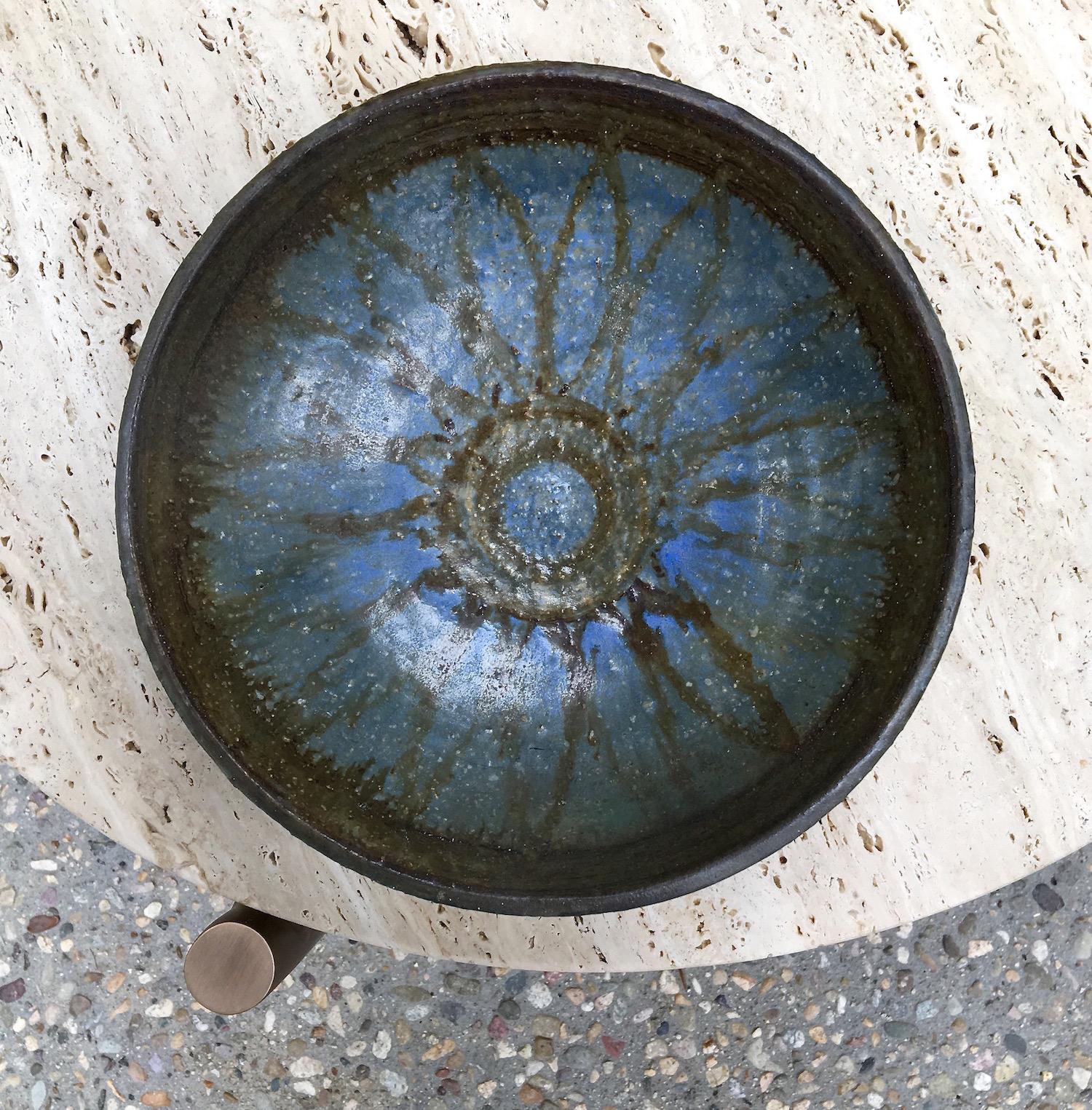 burnished brass coffee table