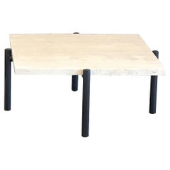 Mesa Tivoli 26 "D Cuadrada o Redonda 3cm Trav. Superior; Base Bronceada / En Stock