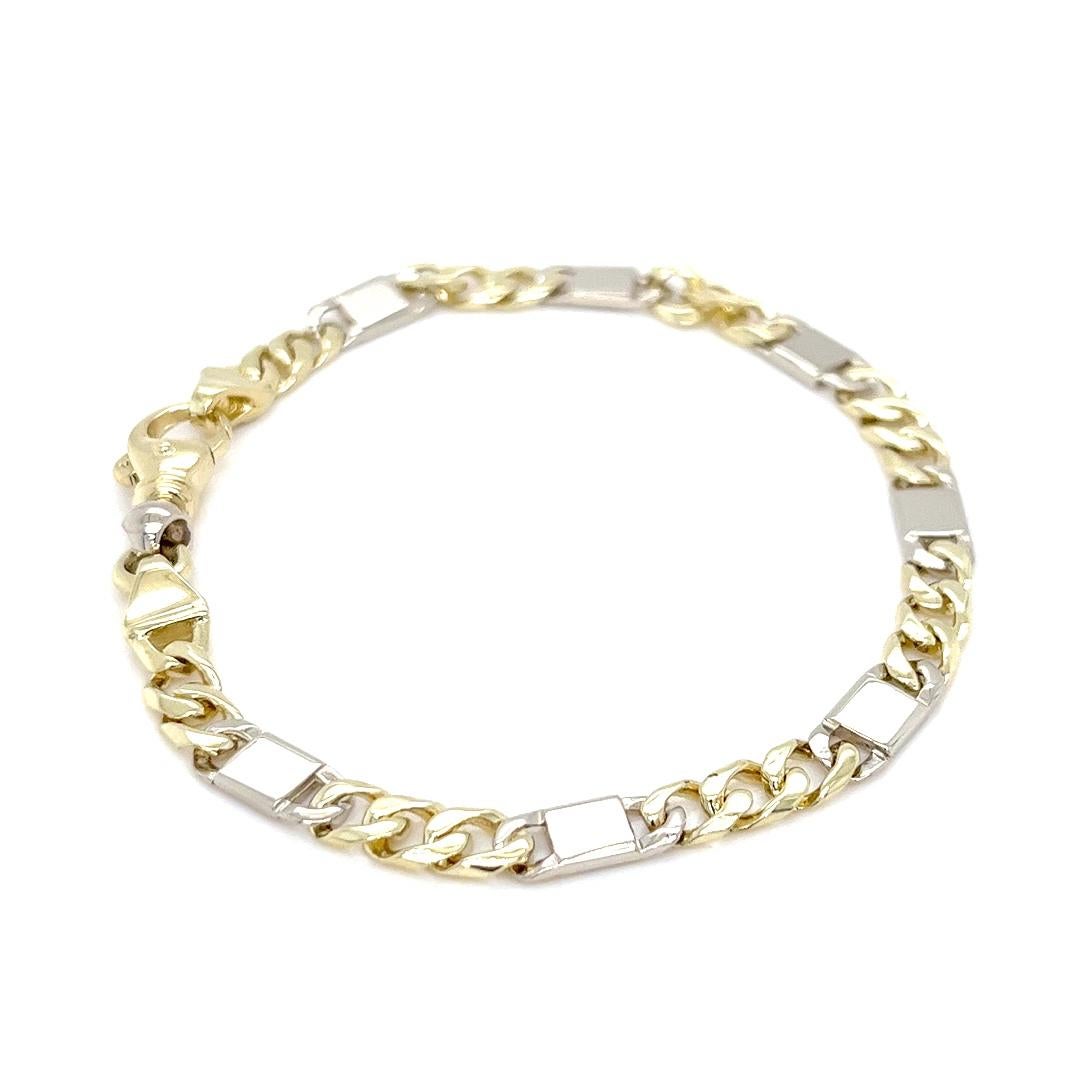 Tivoli, bracelet à maillons en or bicolore Pour hommes en vente