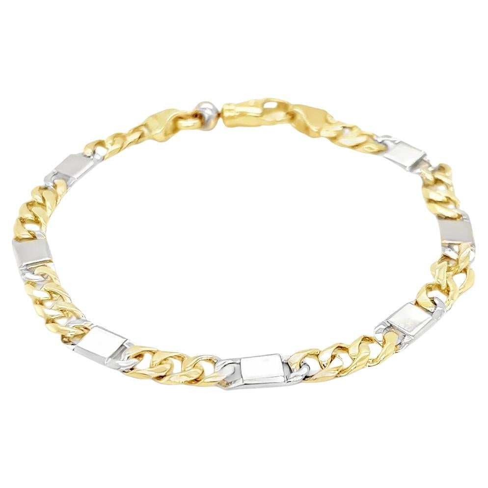 Tivoli Two Tone Gold Link Bracelet