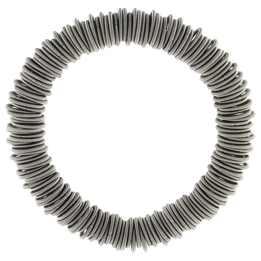 Fossil Bracciale Bangle Aperto In Acciaio Inossidabile 2 Toni - Donna, Finitura Lucida, Lunghezza 16,5 Cm