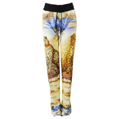 Tiziano Mazzilli Silky Baroque Print Extra Long Pants - NWT