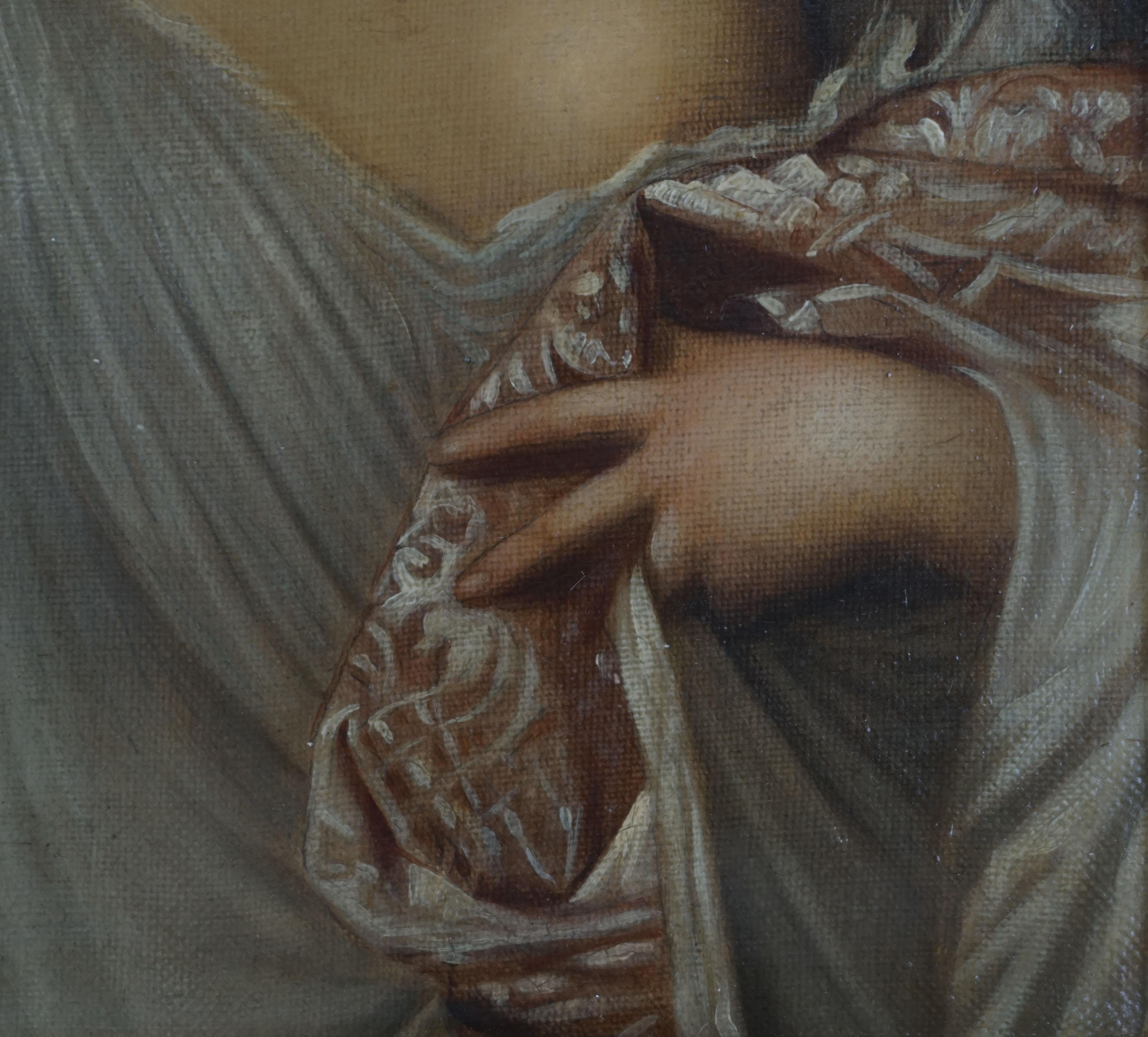 19th Century Oil Painting Study of Titian's Masterpiece 