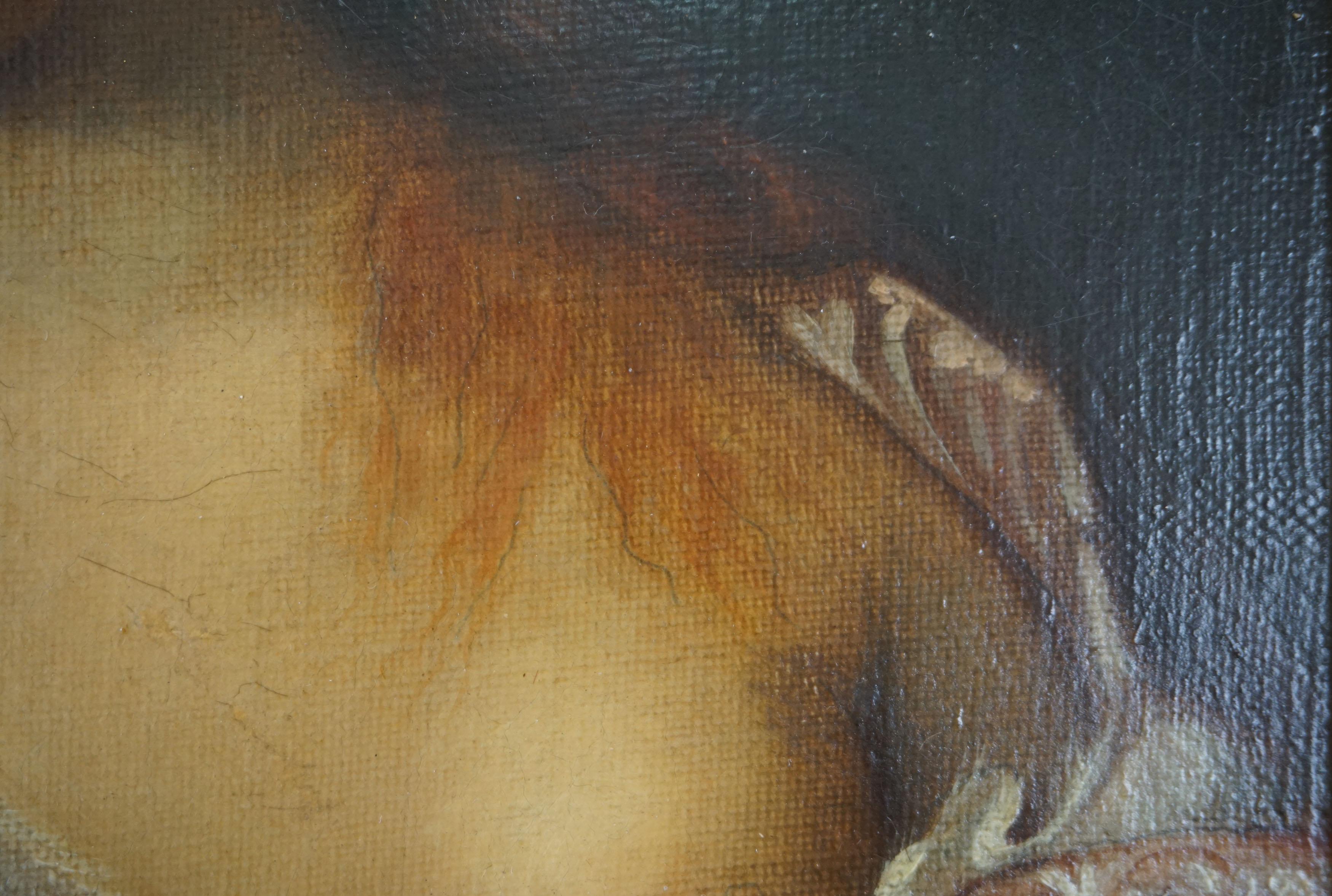 19th Century Oil Painting Study of Titian's Masterpiece 