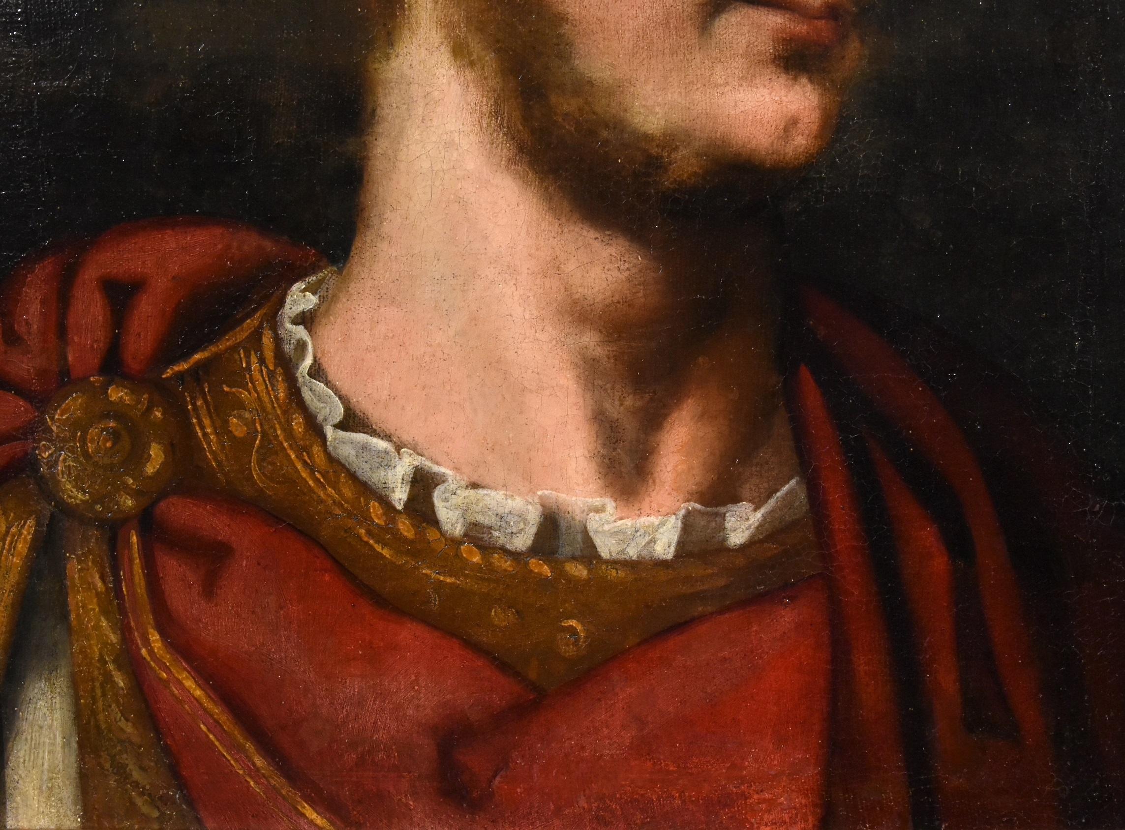Kaiser Caesar Octavian Tiziano Gemälde Öl auf Leinwand Alter Meister 17/18. Jahrhundert im Angebot 11