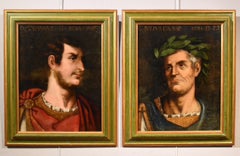 Emperors Caesar Octavian Tiziano Paint Oil on canvas Old master 17/18th Century