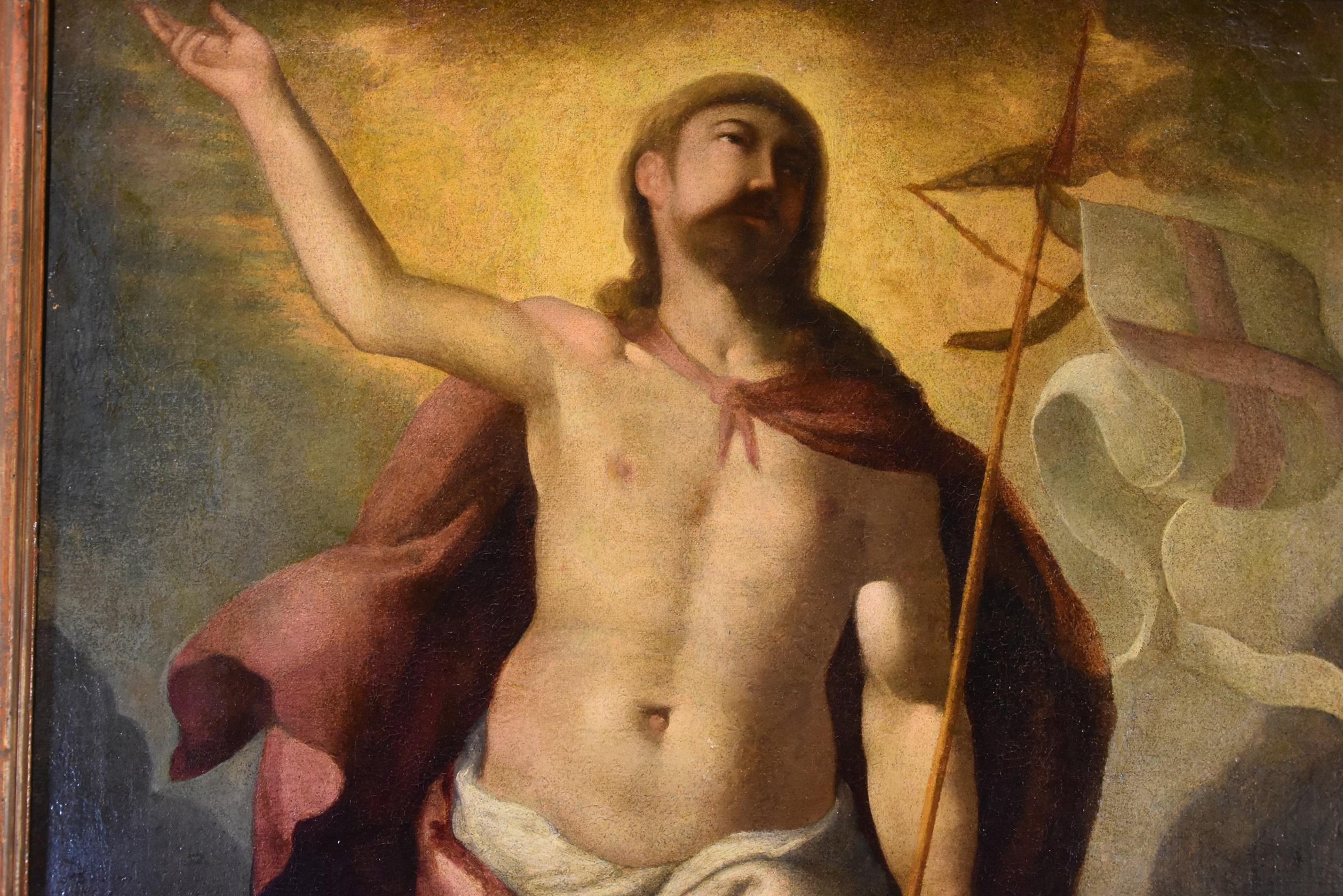 Resurrection Christus Tiziano 16/17. Jahrhundert Gemälde Öl auf Leinwand Alter Meister Italien im Angebot 3