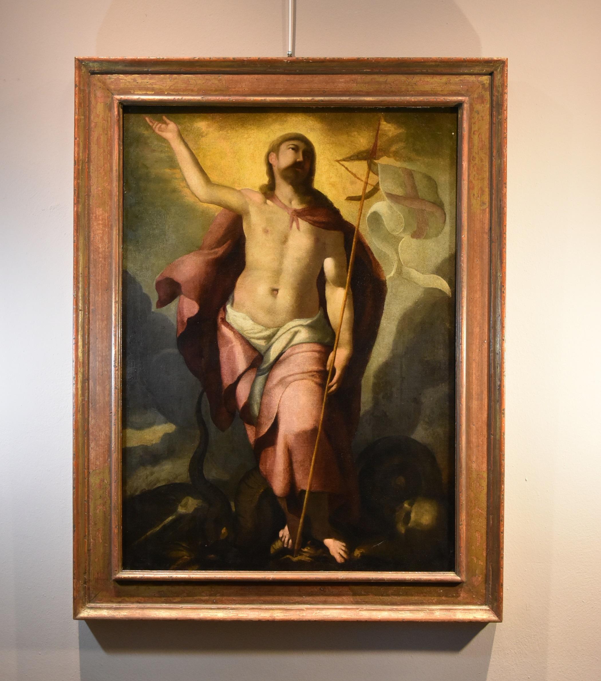 Resurrection Christ Tiziano 16/17th Century paint Oil on canvas Old master Italy For Sale 2