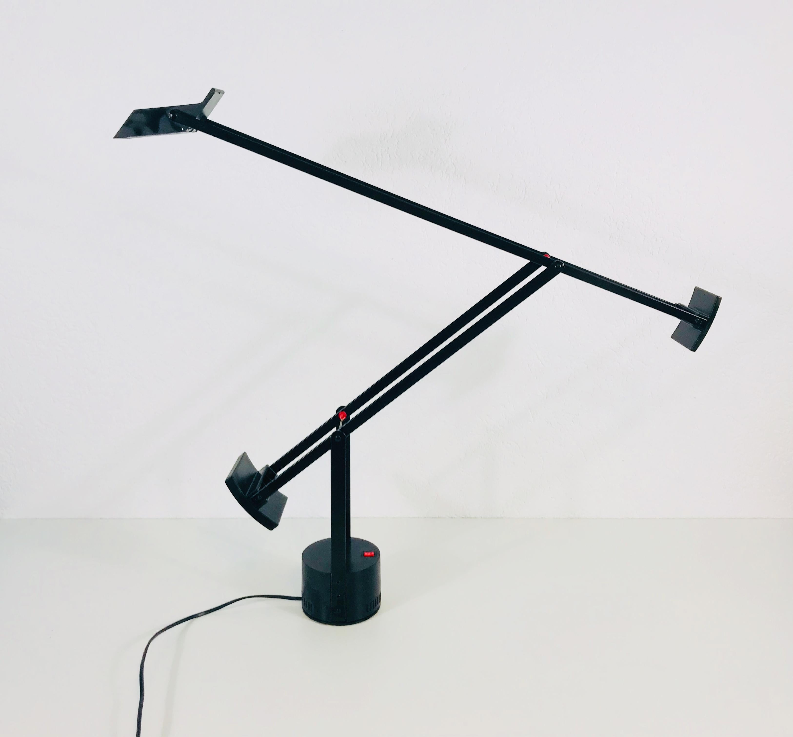 Post-Modern Tizio Adjustable Black Table Lamp from Richard Sapper for Artemide, 1972 For Sale