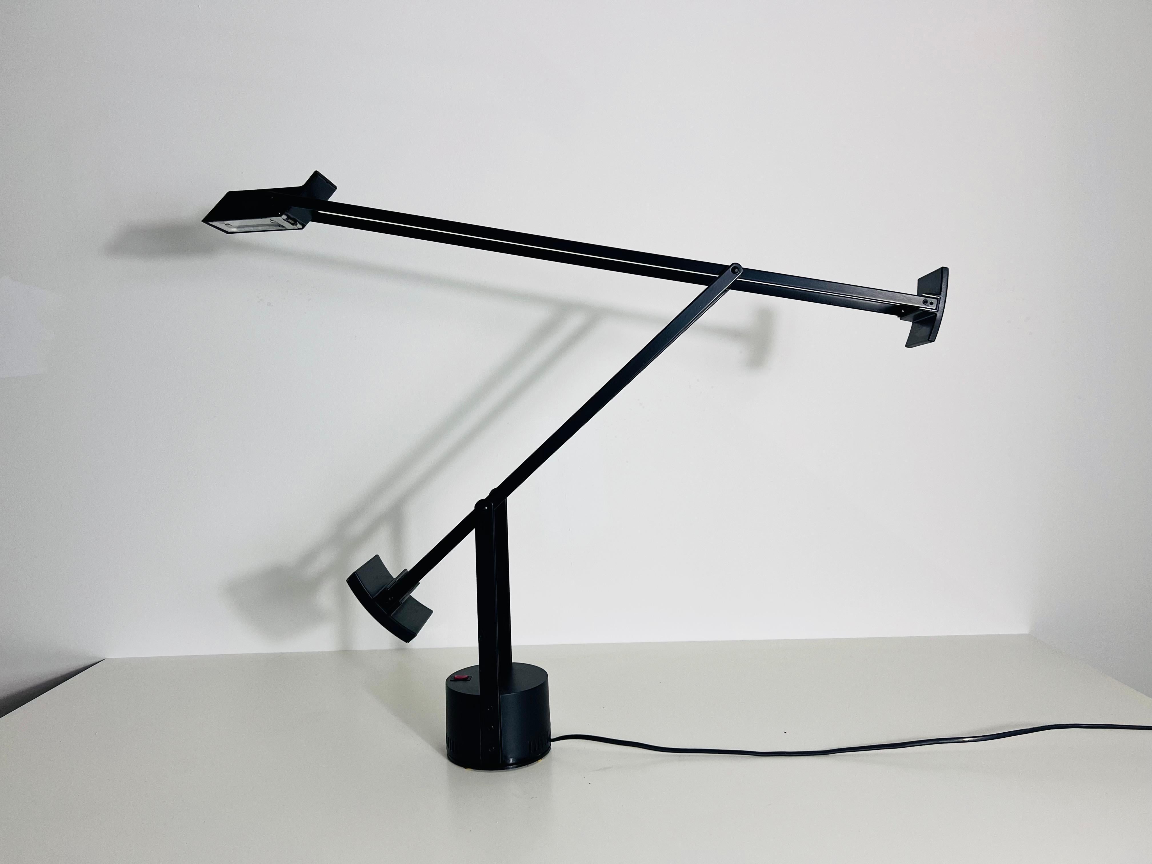 Italian Tizio Adjustable Black Table Lamp from Richard Sapper for Artemide, 1972