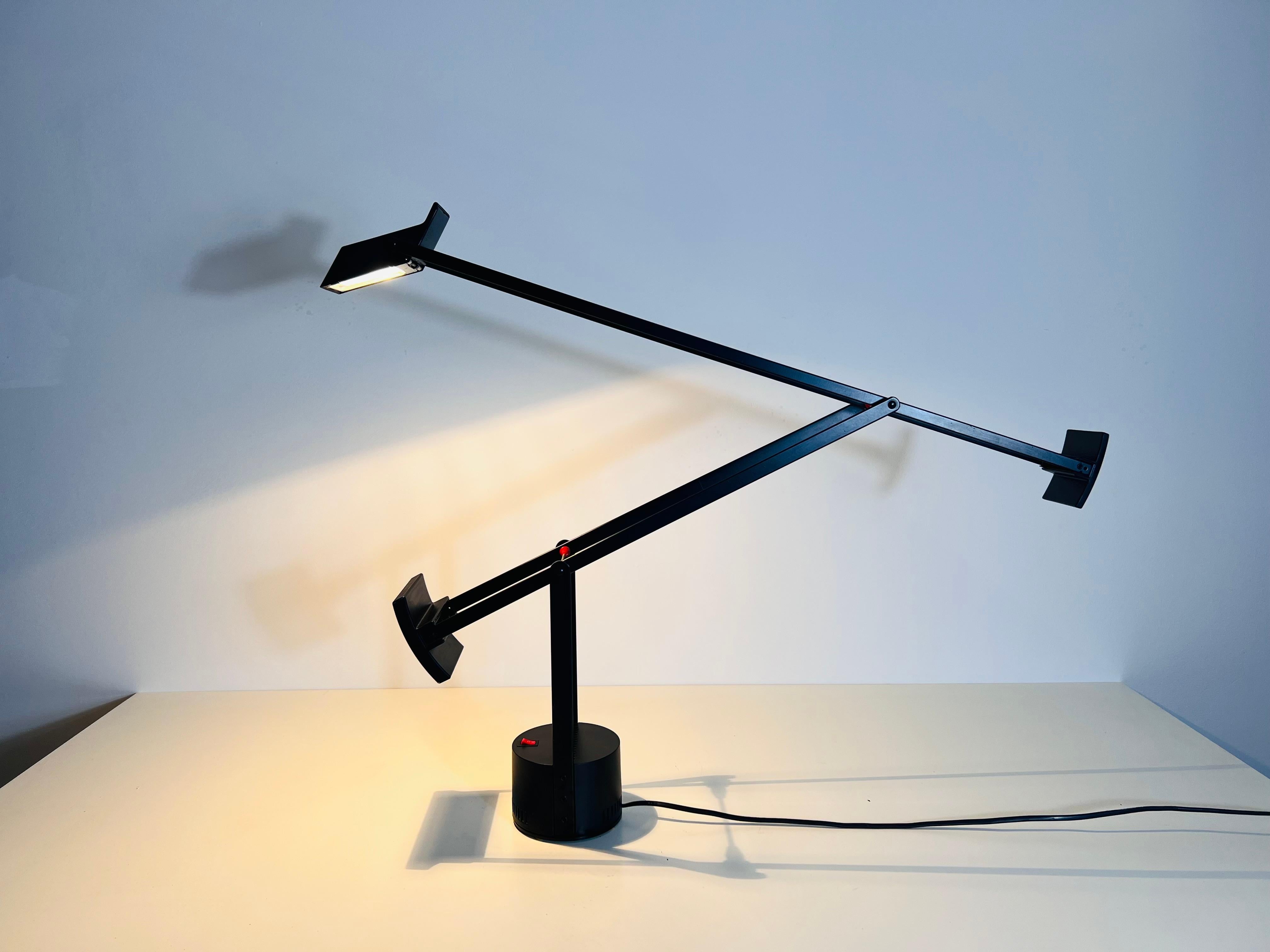 Aluminum Tizio Adjustable Black Table Lamp from Richard Sapper for Artemide, 1972