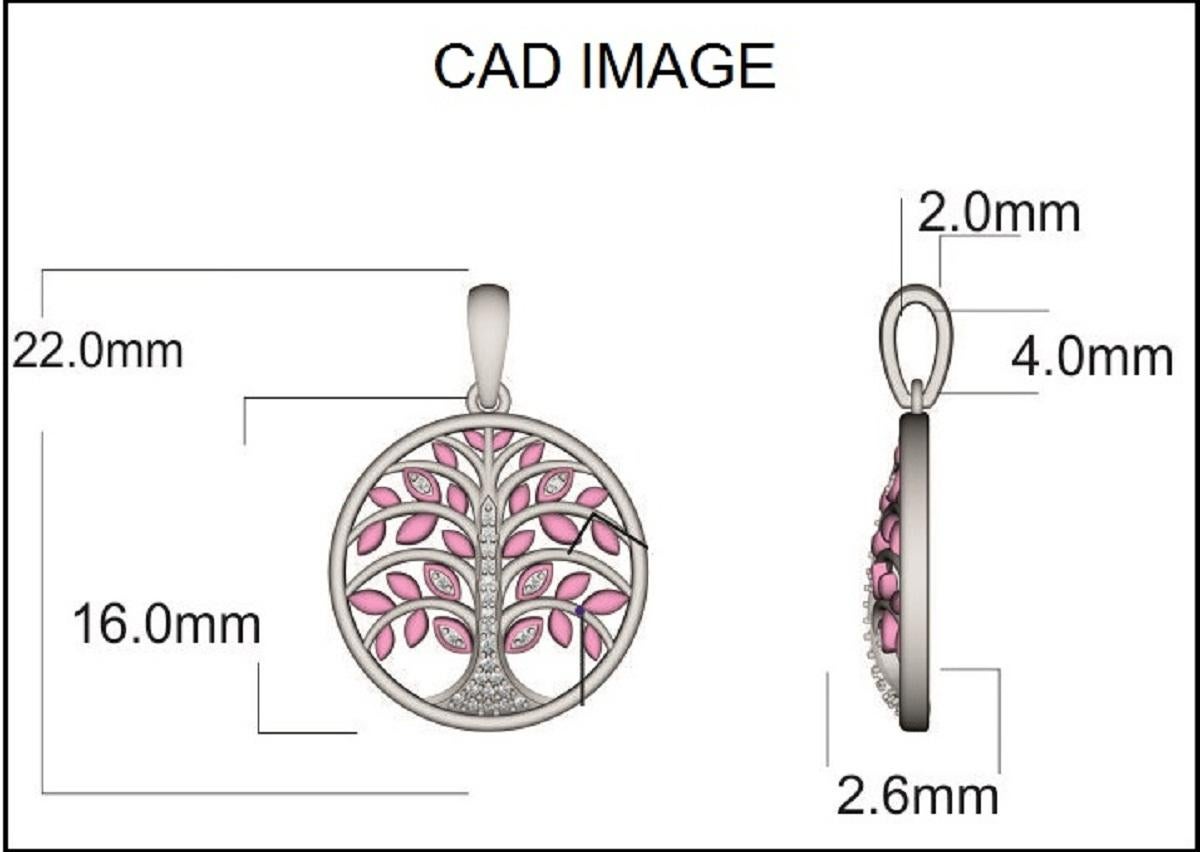 Una fusione impeccabile di diamanti rotondi e oro rosa che farà fermare gli altri a guardare. Realizzato dai nostri esperti interni in oro 14 KT bicolore e tempestato di 26 diamanti rotondi incastonati. Questo ciondolo è sospeso con una catena con