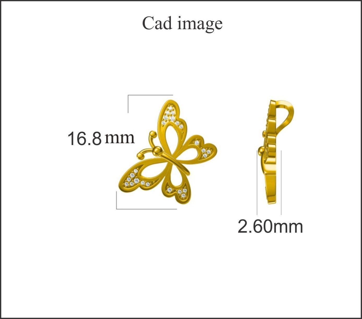Elle sera tout sourire lorsque vous lui offrirez ce pendentif papillon incliné en diamant. Elle est rehaussée de 24 diamants ronds en serti pave et réalisée par nos habiles artisans en or jaune 14 carats. Le poids total des diamants est de 0,06