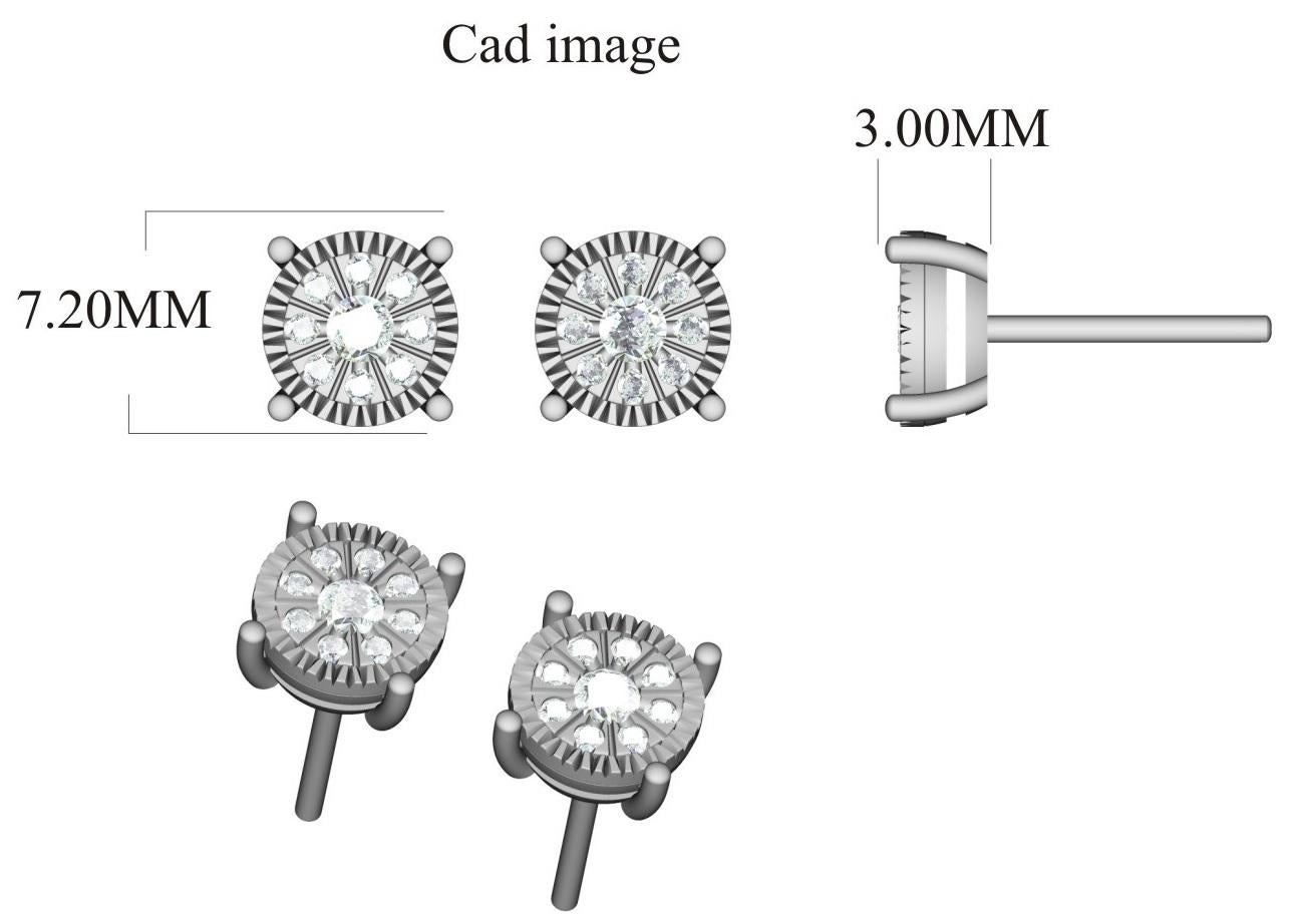 Complétez vos looks préférés avec ces boucles d'oreilles circulaires scintillantes. Ces boucles d'oreilles en or jaune 14 carats sont serties de 18 diamants ronds de 0,23 carat, de couleur H-I et de pureté I2. D'un brillant éclatant, ces boucles