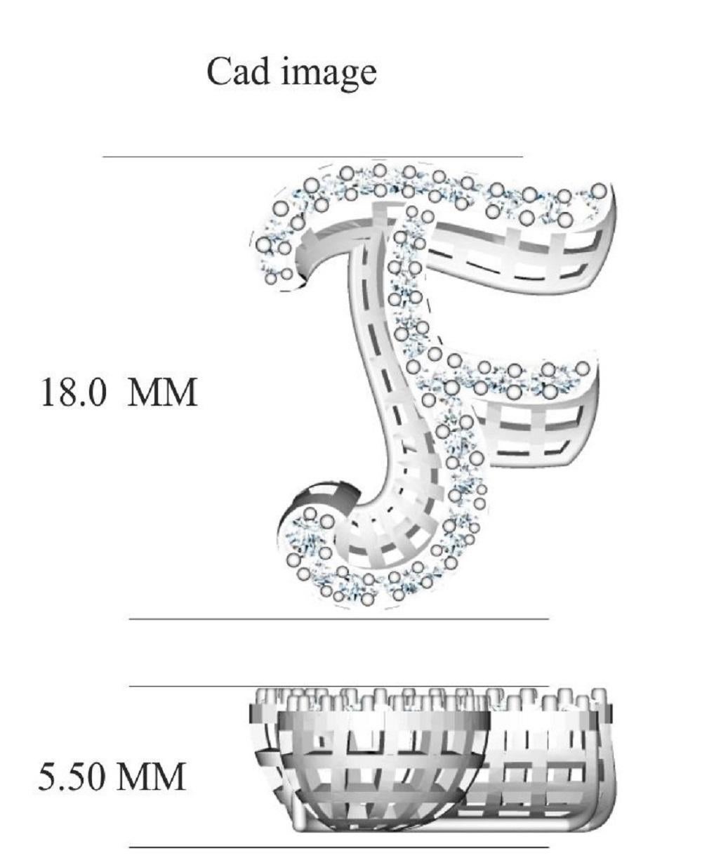 Mit diesem klassischen Diamantanhänger mit 3D-Initialen verleihen Sie sich einen zeitlosen Look. Gefertigt von geschickten Handwerkern in 18 KT Roségold und besetzt mit 33 handgefassten runden weißen Naturdiamanten in Zackenfassung und glänzen in