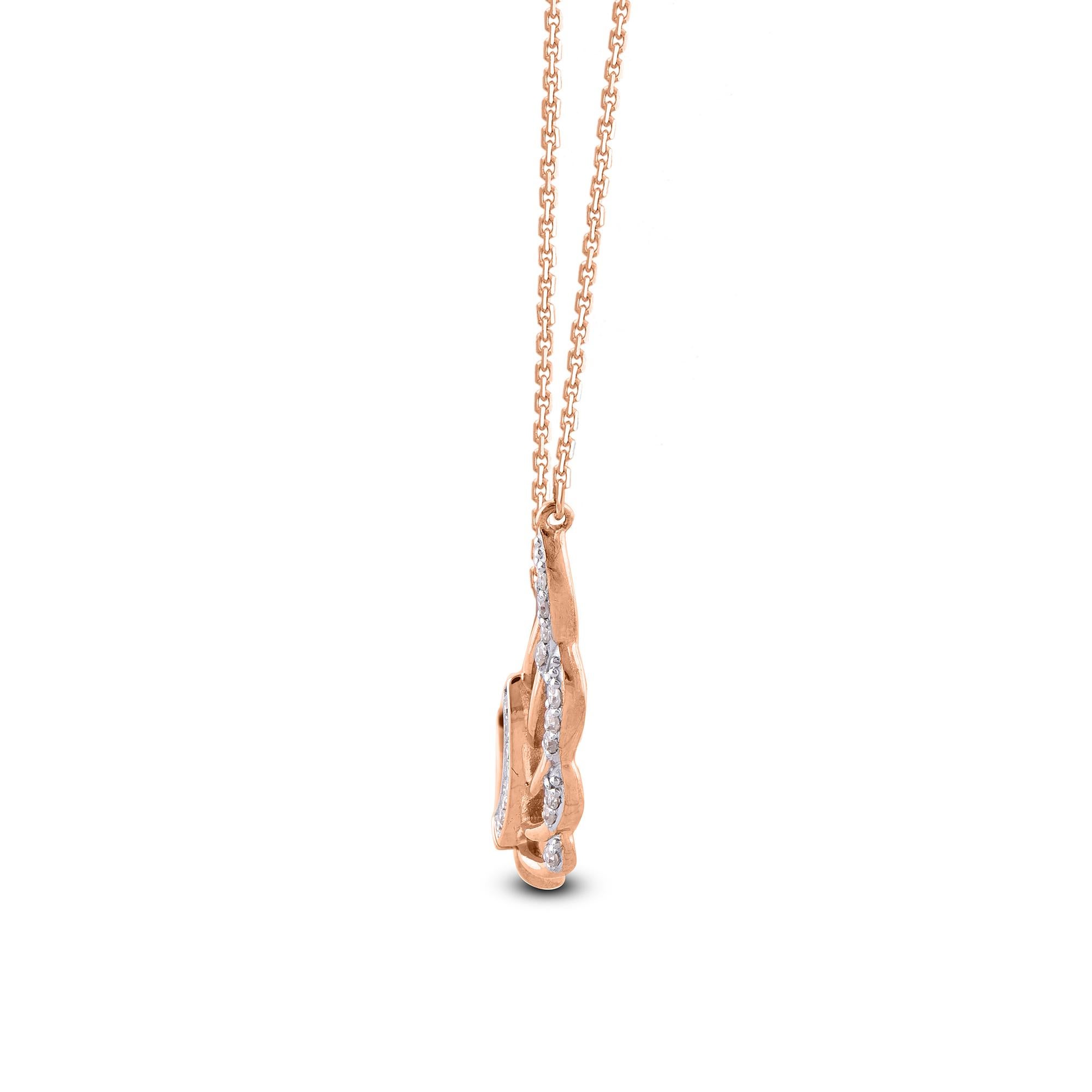rose gold angel wings necklace