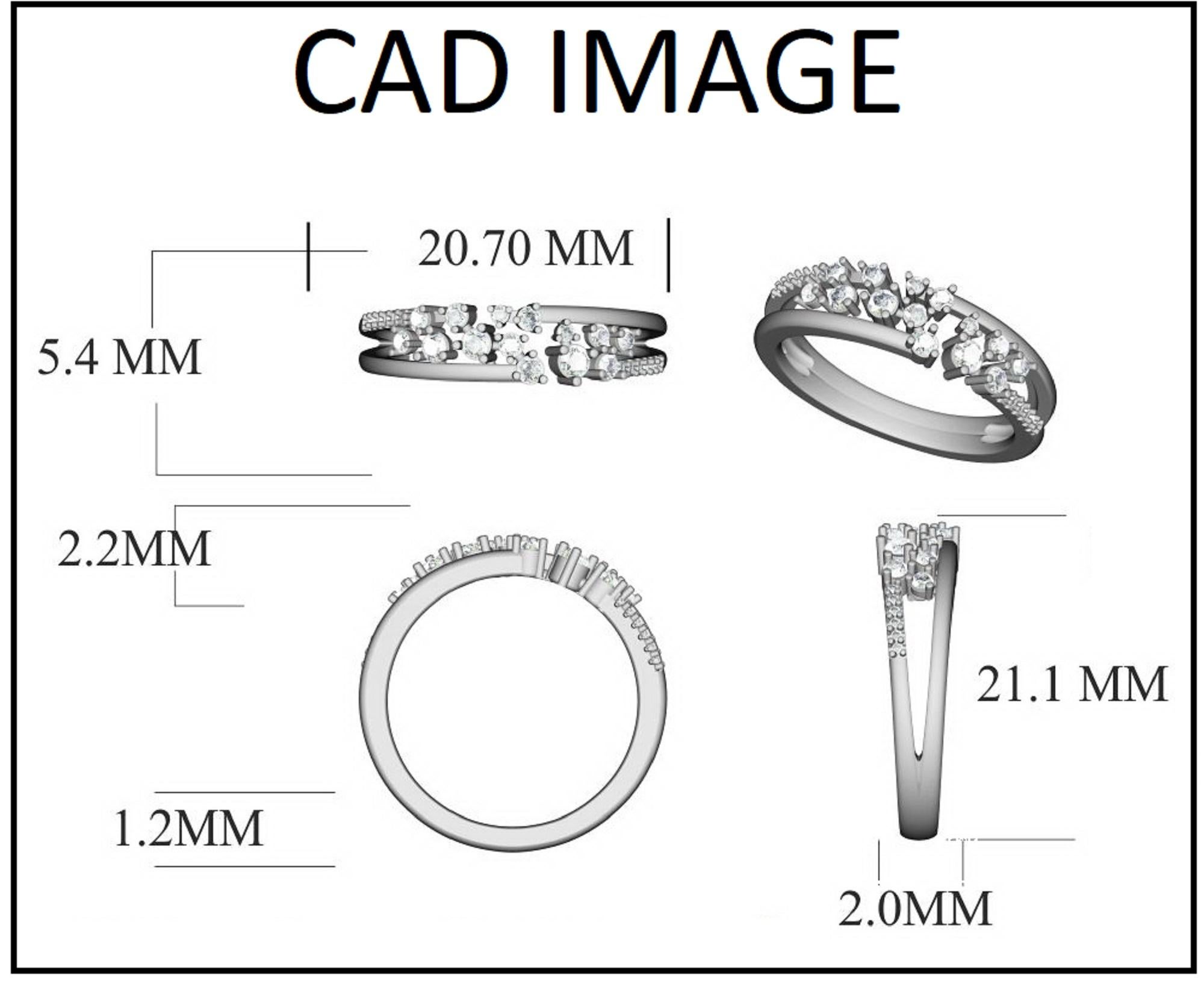 Give a touch of glamour to your fine jewelry collection with this diamond split shank engagement ring. It feature beautiful design that is embellished with 26 round cut diamonds set in prong and pressure setting, We only use 100% natural and