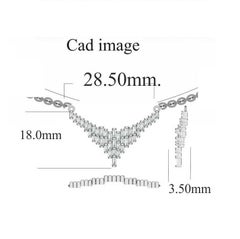 TJD 0.50 Carat Baguette Diamond 18 Karat Yellow Gold Designer Fashion Pendant