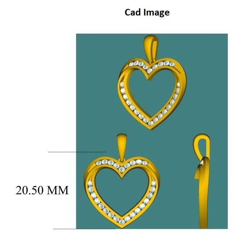 Bring charm to your look with this diamond heart pendant. The pendant is crafted from 14-karat Yellow gold and features Round Brilliant 26 white diamonds channel set, H-I color I2 clarity and a high polish finish complete the Brilliant 