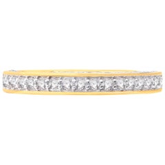 TJD 0,50 carati di diamante naturale in oro giallo 18 carati per anniversario/matrimonio