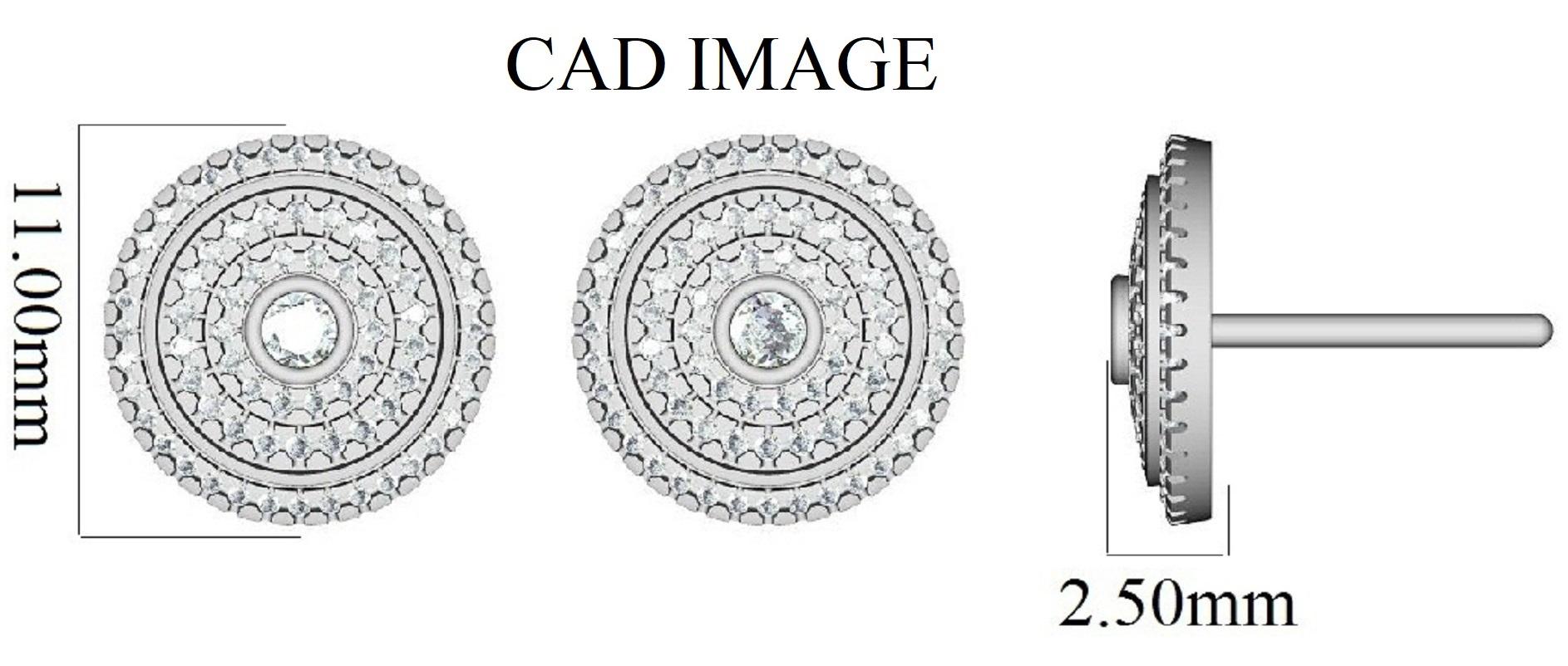 Ces boucles d'oreilles exquises en forme de grappe de diamants offrent une beauté qui n'a d'égale que la sienne. Ces boucles d'oreilles présentent des grappes de 146 diamants ronds et brillants sertis en micro-prong, micro-pave et biseau, couleur