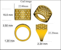 TJD 0,50 Karat runder Diamant 14 Karat Gelbgold Vintage-Modering im Vintage-Stil