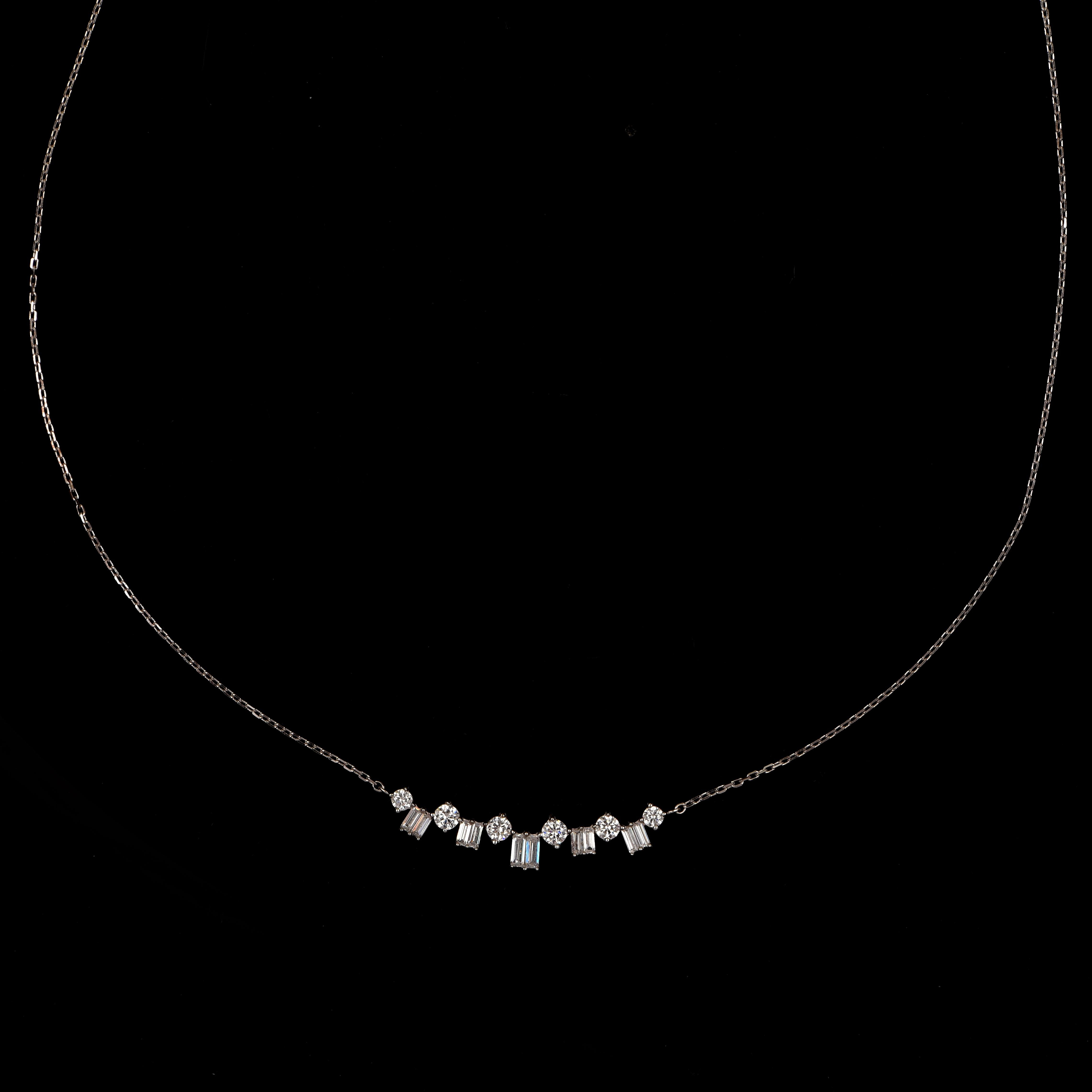 diamond scatter necklace
