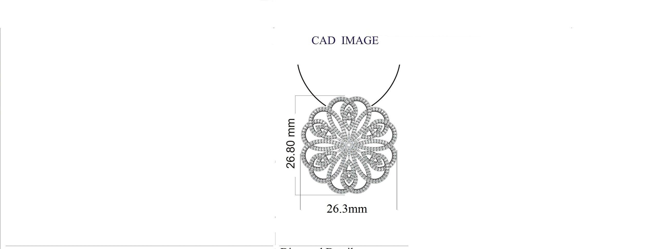 Bring charm to your look with this diamond pendant. The ring is crafted from 14-karat Yellow gold and features Round Brilliant 391 white diamonds Prong set, H-I color I2 clarity and a high polish finish complete the Brilliant  sophistication of this