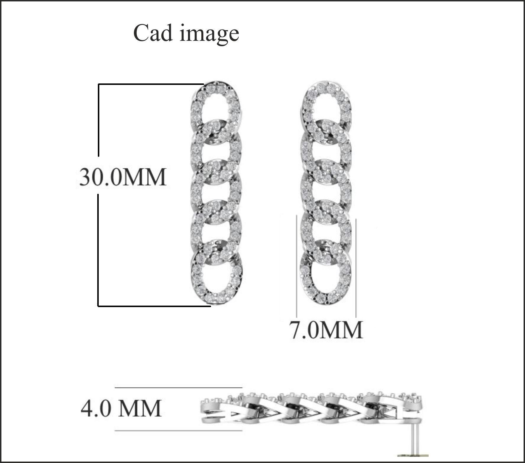 Encantadores y dulces, estos pendientes colgantes entrelazados son un look que llevará con todo. El peso total del diamante es de 1,00 quilate y deslumbra con un color H-I y una claridad I2. Fabricada por nuestros hábiles artesanos en oro bicolor de
