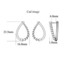TJD 1.0 Carat Diamond 14 Karat White Gold Stunning Pear Shaped Twist Earrings