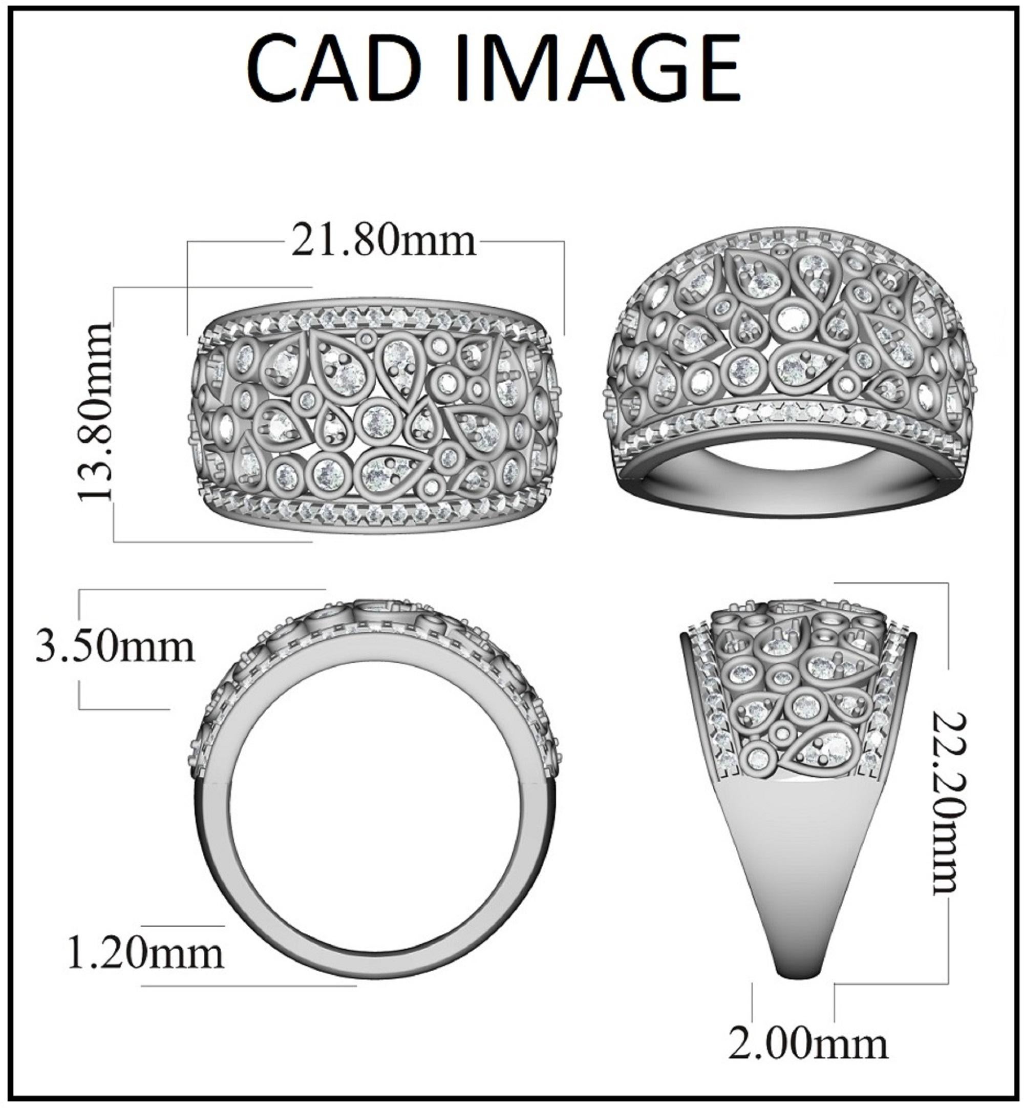 Une alliance simple et exquise en or jaune 14KT et une bague avec un diamant de 1,00 carat. Cette bague de mariage a été fabriquée avec soin en or jaune brillant et est sertie de 88 diamants blancs ronds de couleur H-I et de pureté I2, montés en