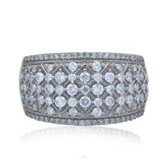 TJD 1,0 Karat runder Diamant 14 Karat Weißgold Hochzeit Jahrestag-Ring