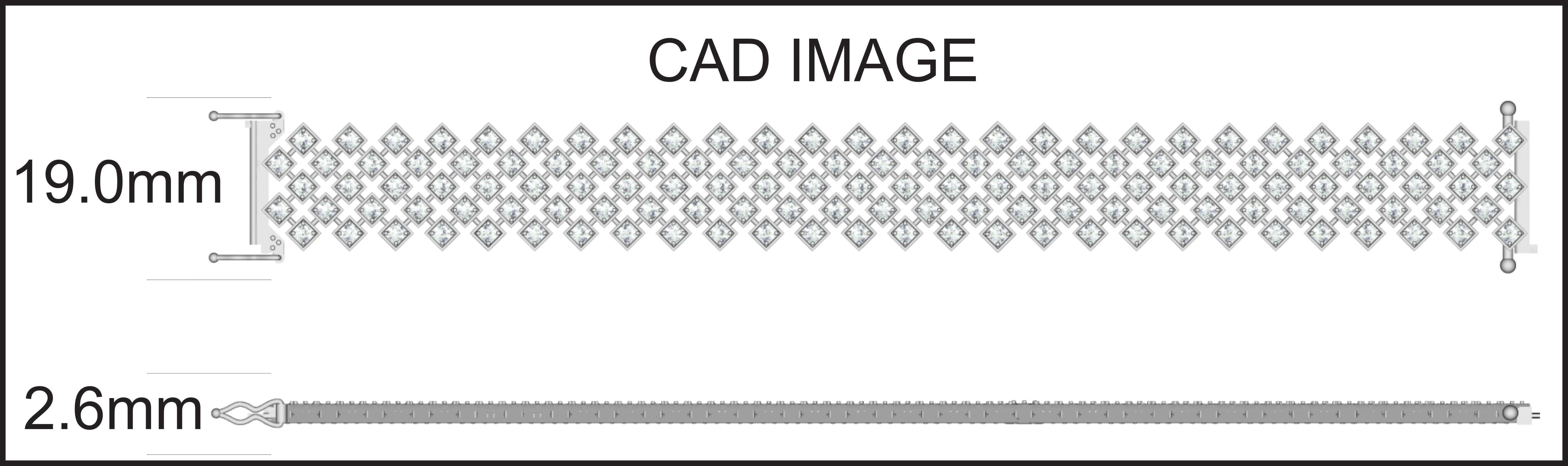 D'une beauté éblouissante, ce bracelet en diamant vole la vedette. Fabriqué à la main par nos experts en or blanc 14 carats, il est orné de 137 diamants ronds de taille brillant en sertissage pavé. Le poids total des diamants est de 10,00 carats et
