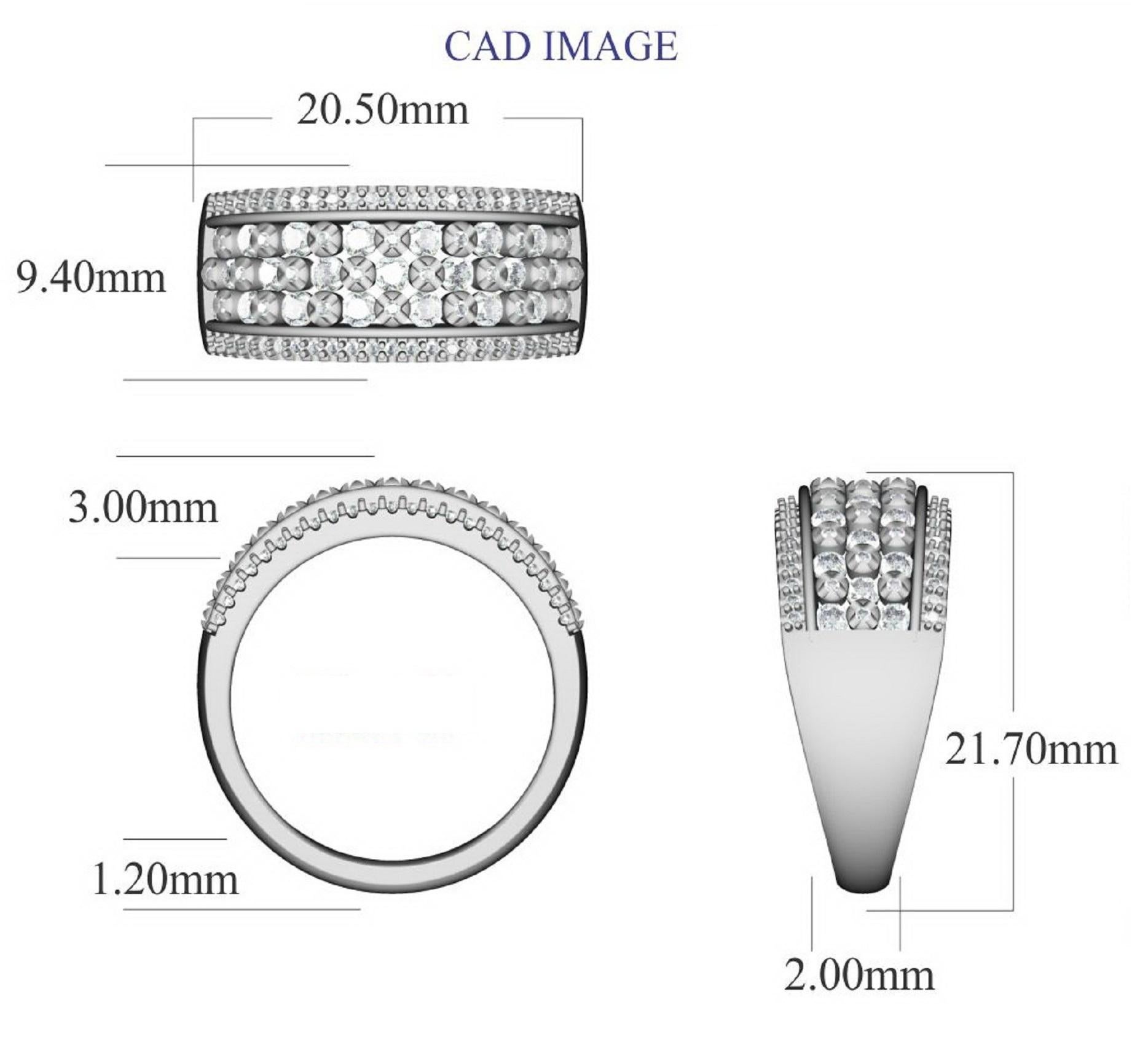 This Round Diamond Engagement Band Ring in 14KT gold showcases 1.0 carats of sparkling 91 round diamond set in prong, stackable prong and channel setting, H-I color I2 clarity. Featuring a fabulous design and a highly polished gold finish, this