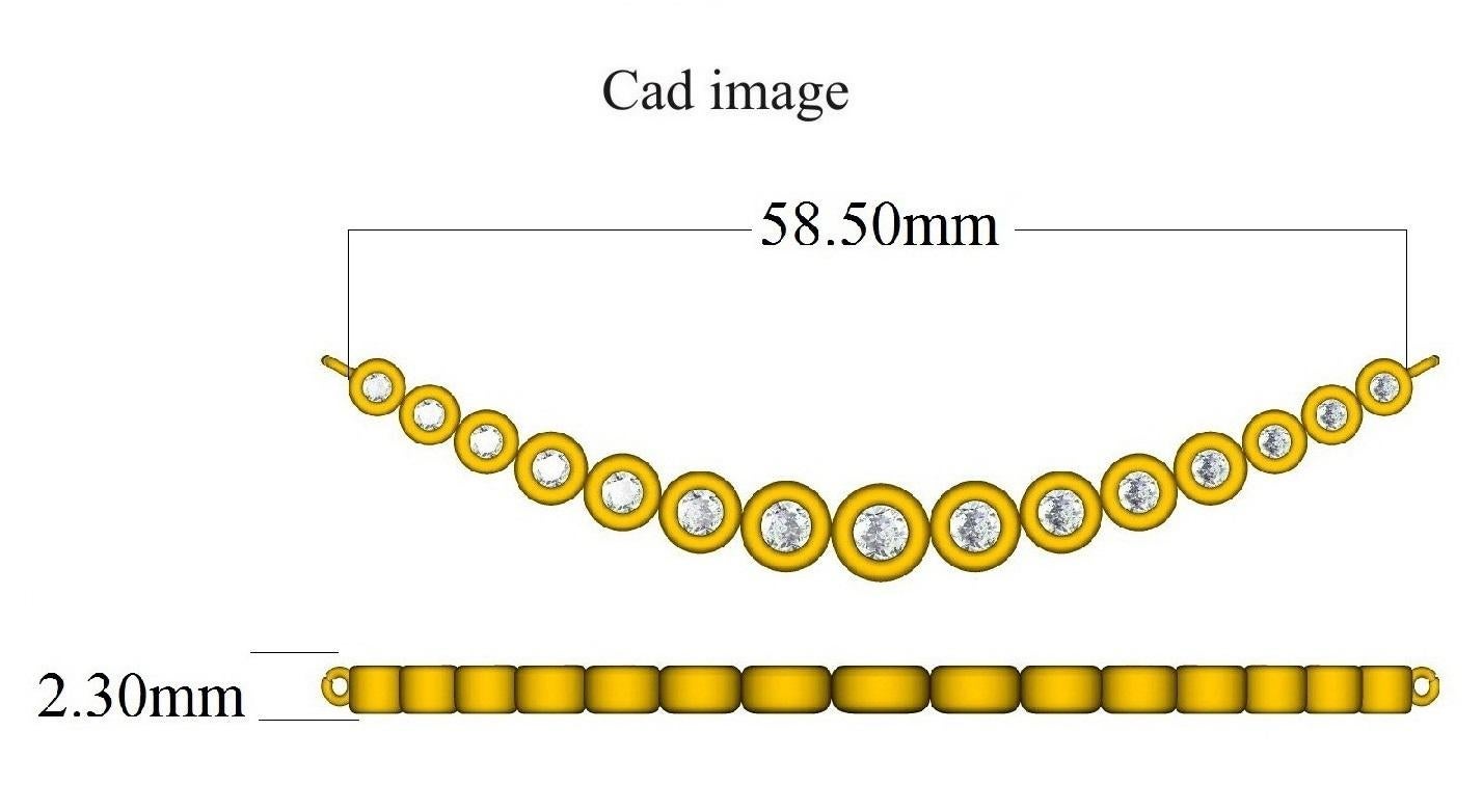 Bring charm to your look with this diamond pendant. The pendant is crafted from 18-karat gold in your choice of white, rose, or yellow, and features Round Brilliant 15 white diamonds in bezel set, H-I color I1 clarity and a high polish finish