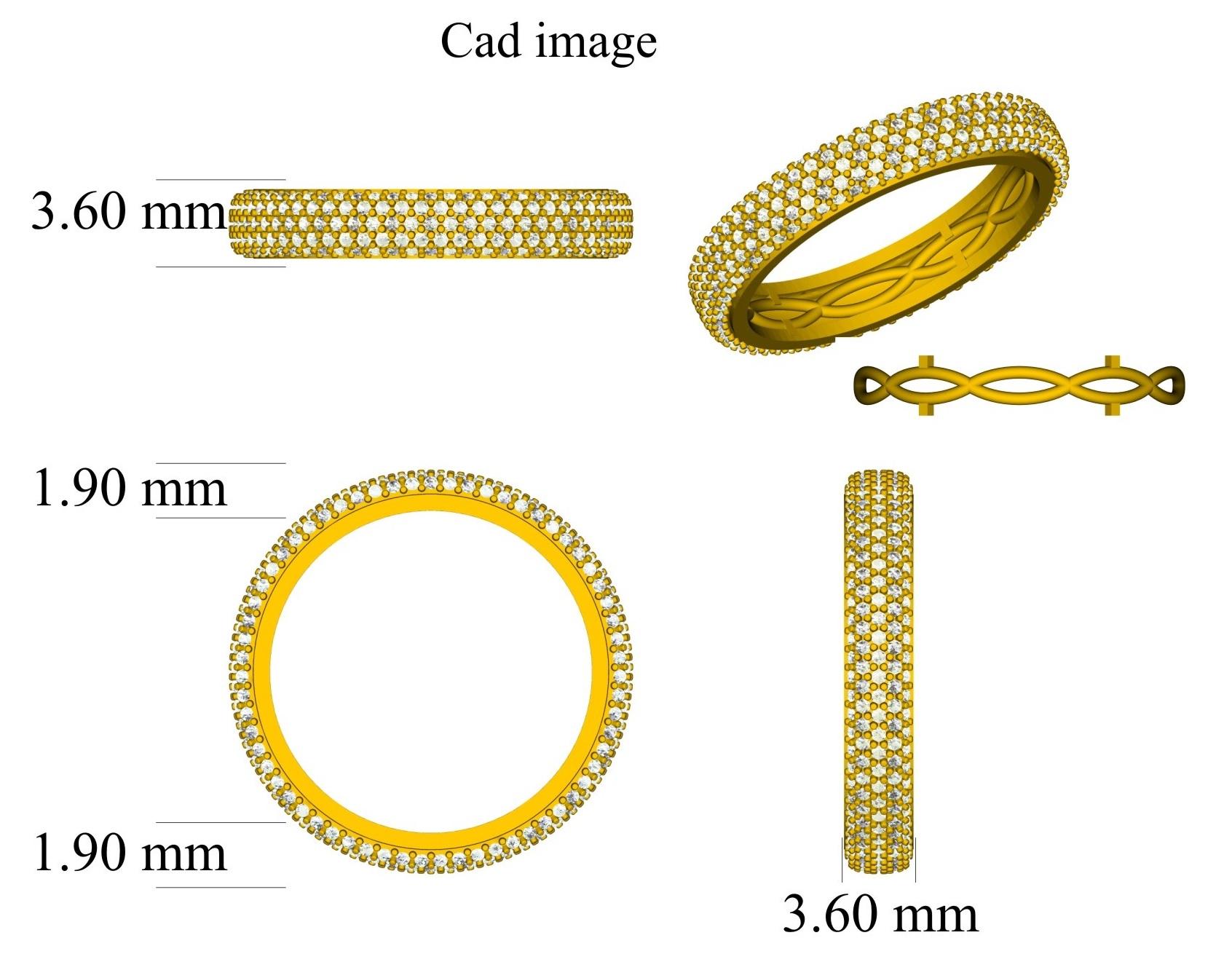 Questo splendido anello a eternità completa presenta 1,00ct di diamanti rotondi micropavé incastonati. Realizzato in oro bianco massiccio 14k con diamanti di alta qualità di colore HI e purezza I2. Consegnato gratuitamente con scatola regalo e