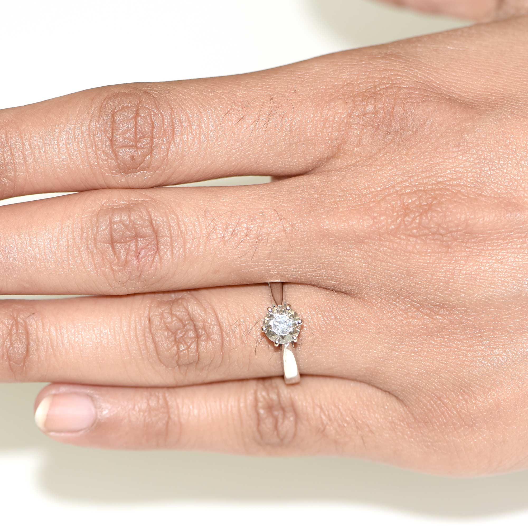 1 carat diamond 14k gold ring